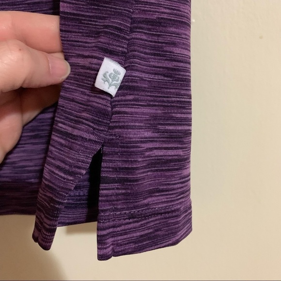 Lady Hagan Essentials Athletic Sleeveless Collar V-Neck Purple Size XS. - Picture 5 of 9